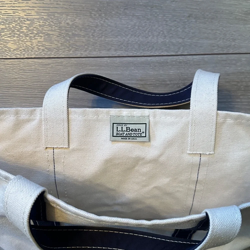 Vintage L.L Bean Boat & Tote Made in USA S Monogrammed - Picture 2 of 3
